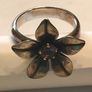 James Avery Amethyst Flower Ring